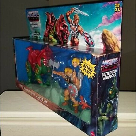 NIB Masters of the Universe MOTU Battlefield Warriors Retro Battle Armor He-Man - Picture 7 of 7